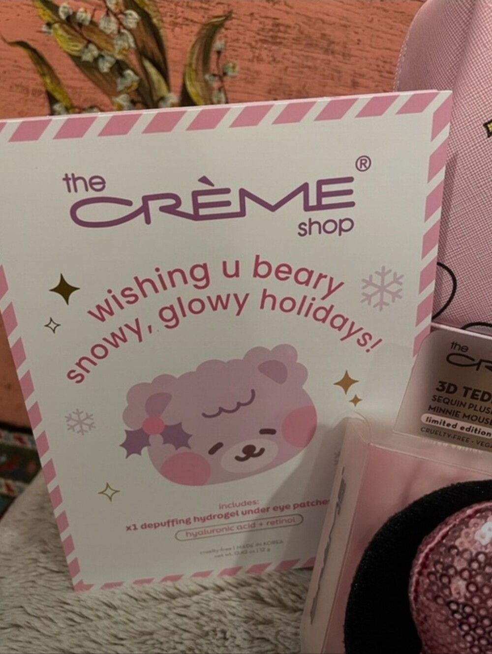 The Crème Shop Pink Mickey Cosmetic Pouch & Sequin Bow Headband Set - Picture 6 of 7